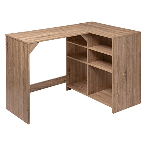 Holz Schreibtisch 4 + 2 Boxen Natural Mix von 5 five simply smart