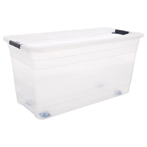 5 five simply smart Durchsichtige plastikbox 83l easy roll von 5 five simply smart