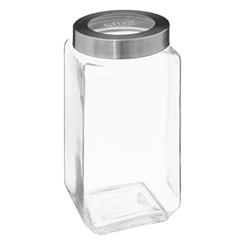 5five - einmachglas glas deckel kontur stahl "miro" 2l von 5 five simply smart