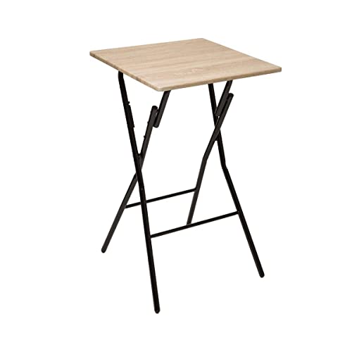 5 five simply smart Klappbarer bartisch mit 2 sitzen in holzoptik - 60 x 60 cm von 5 five simply smart