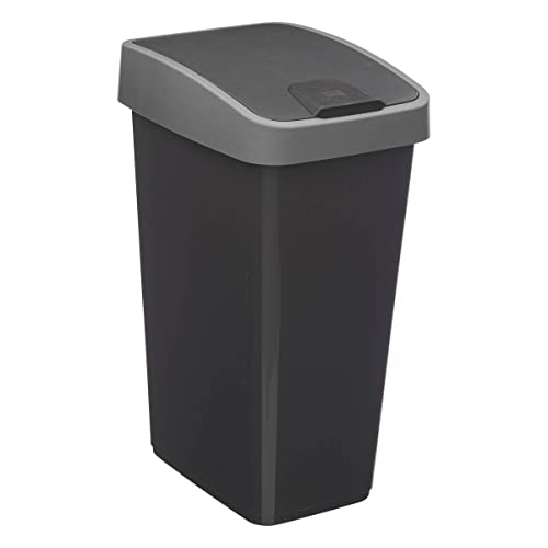 5five - mülleimer 2 öffnungen kunststoff 25l grau von 5 five simply smart