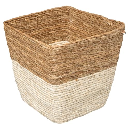 5five Five-Scatola portaoggetti Bicolore 31 x 31 cm, Intrecciata Bicol, cm von 5 five simply smart