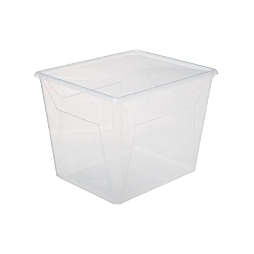 5five - transparente plastikbox 30l "simply+" von 5 five simply smart