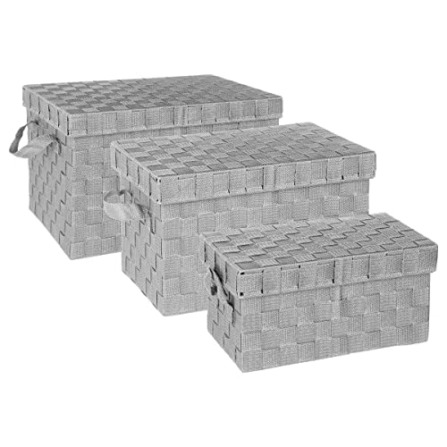 5five - 3 aufbewahrungsboxen lise grau von 5 five simply smart