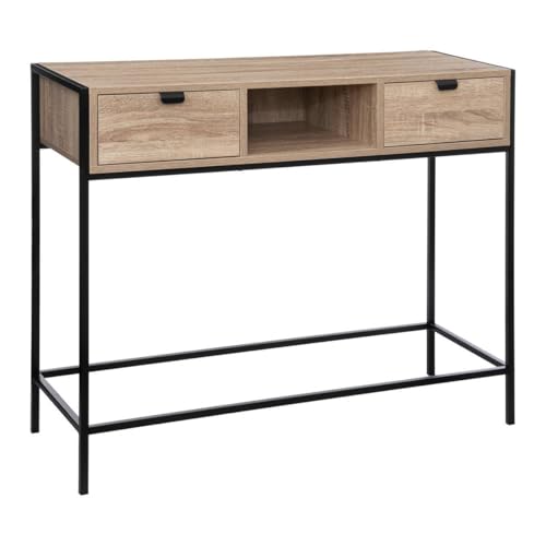 5five - Konsole mit 2 schubladen aliaj mit schwarzem holzeffekt von 5 five simply smart