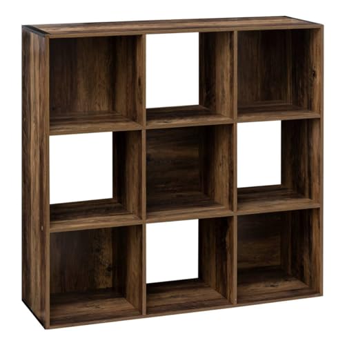 5five - Regal 9 fächer indus Mix n modul mit dunklem holzeffekt von 5 five simply smart