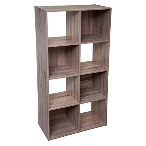 5five - regal mit 8 fächern "mix n modul" mit natürlichem eicheneffekt von 5 five simply smart