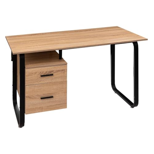 5five - Schreibtisch mit korpus bava in schwarzer holzoptik von 5 five simply smart