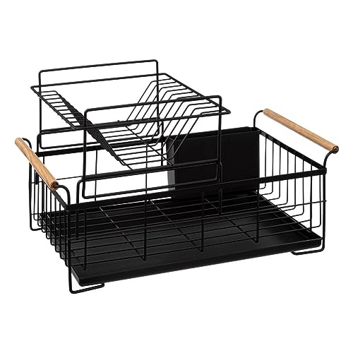 5five - abtropfgestell mit 2 ebenen aus metall "blackwood" von 5 five simply smart