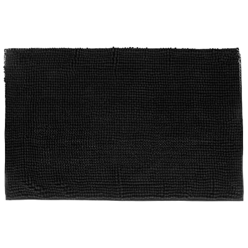 5five - badematte 50x80cm "colorama" schwarz von 5 five simply smart