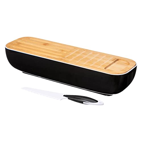 5five - baguette-box "black bamboo" (schwarzer bambus) von 5 five simply smart