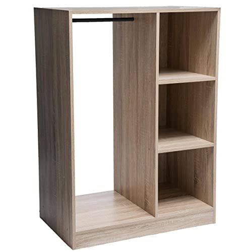 5five - begehbarer kleiderschrank Mix n modul in Eiche-Natur-Effekt von 5 five simply smart