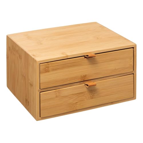 5five - box mit 2 schubladen bambus lederriemen von 5 five simply smart