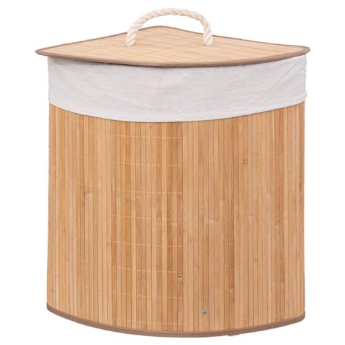 5five - eck-wäschekorb bambus 48l von 5 five simply smart