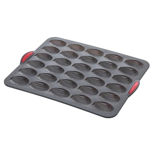 5five - form 30 madeleines silikon "silitop" schwarz rot von 5 five simply smart