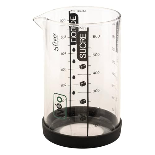 5five - messbecher 0,6l "silitop" schwarz von 5 five simply smart