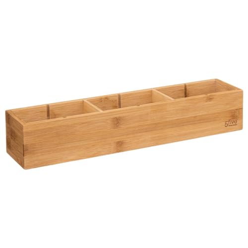 5five - modularer organizer mit 3 fächern "tidy smart bambus" 38x8cm von 5 five simply smart