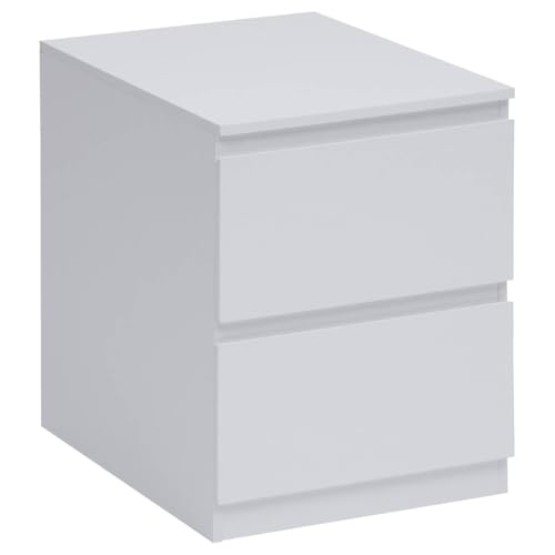 5five - nachttisch mit 2 schubladen Weiss dolo von 5 five simply smart