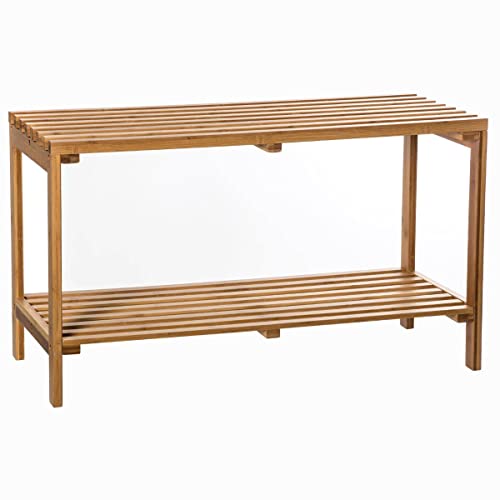 5five - niedriges Regal mit 2 fächern Mix n modul Bambus von 5 five simply smart