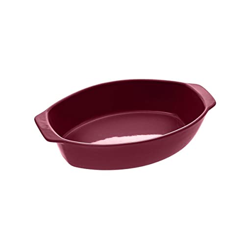 5five - ovales keramik-tablett 37 x 21 rot von 5 five simply smart