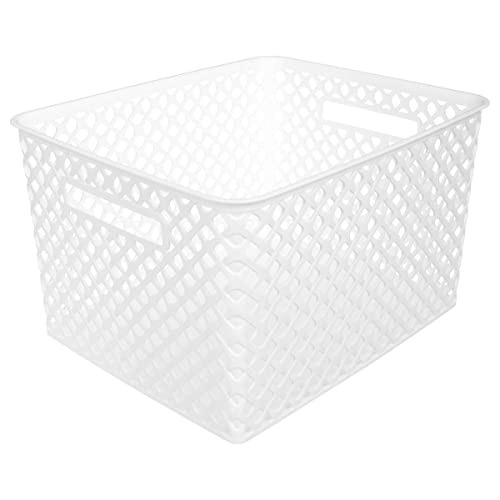 5five - plastikkorb 19l "folk" weiß von 5 five simply smart