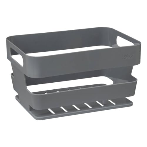 5five - plastikkorb "bath n store" grau von 5 five simply smart