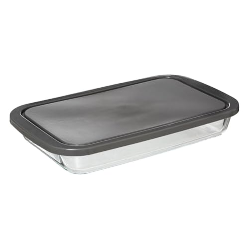5five - rechteckige schüssel mit silikondeckel 35x21cm "keepeat" von 5 five simply smart