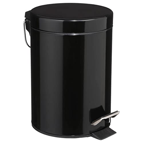 5five - runder mülleimer Metall 3l colorama schwarz von 5 five simply smart