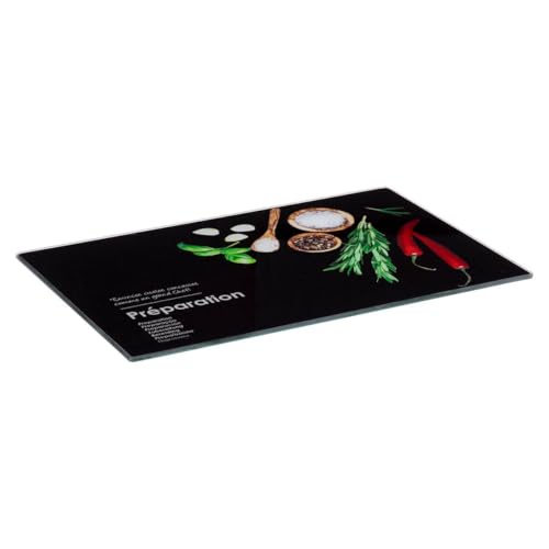 5five - schneidebrett 30x20cm "black edition" glas von 5 five simply smart