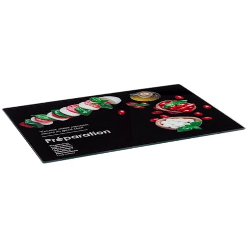 5five - schneidebrett 40x30cm "black edition" glas von 5 five simply smart