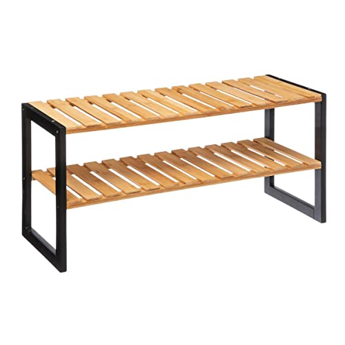 5five - schuhablage 6 paar stapelbar bambus von 5 five simply smart