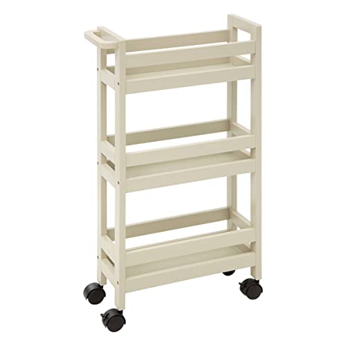 5five - servierwagen mit Rollen 3 Ebenen colorama naturbeige von 5 five simply smart