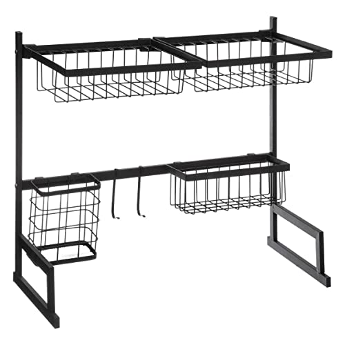 5five - spülbecken-organizer abtropfbecken aus metall schwarz von 5 five simply smart