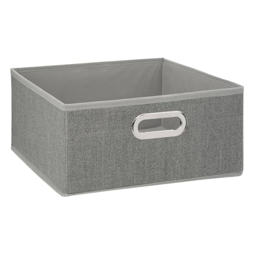 5five - stoffkorb 31x15cm "mix n modul" hellgrau meliert von 5 five simply smart