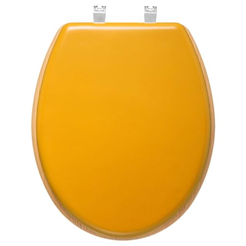 5five - wc-sitz "modern color" senfgelb aus holz von 5 five simply smart