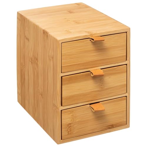 5five - box mit 3 schubladen bambus lederriemen von 5 five simply smart