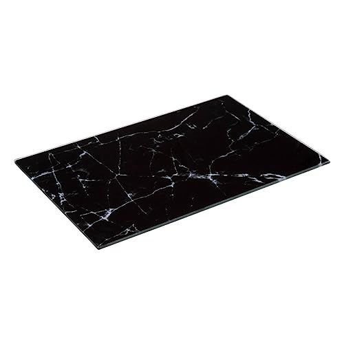 Glasschneidebrett 30x20cm schwarz marmoreffekt - 5 five simply smart von 5 five simply smart