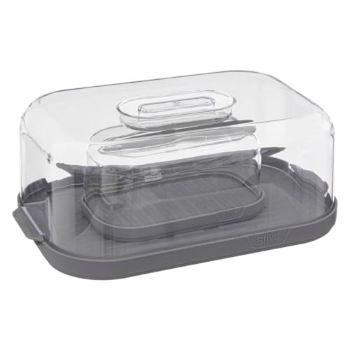 Käse- und butterdose "fresh eat" grau - 5 five simply smart von 5 five simply smart