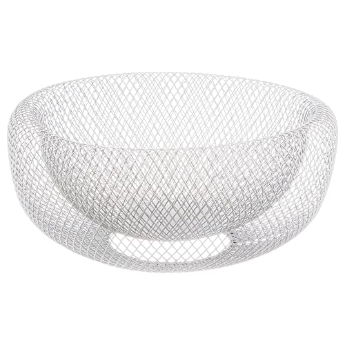 Korb Mesh schwarz – 27 x 13,5 cm – Metall – Schwarz von 5 five simply smart