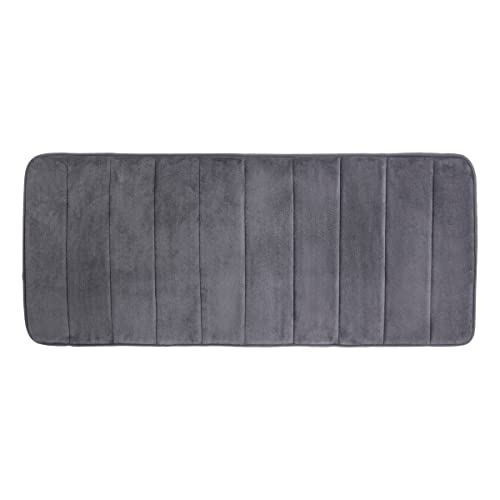 5 five simply smart Five Großer Badezimmerteppich, 50 x 120 cm, Grau, dunkelgrau, cm von 5 five simply smart