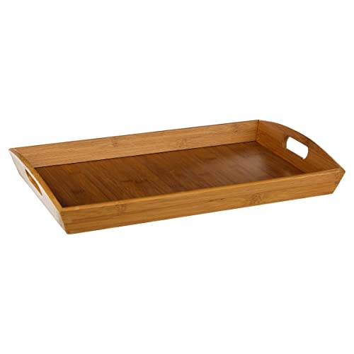 5five - rechteckiges eckiges tablett 44x29cm bambus von SG Secret de Gourmet