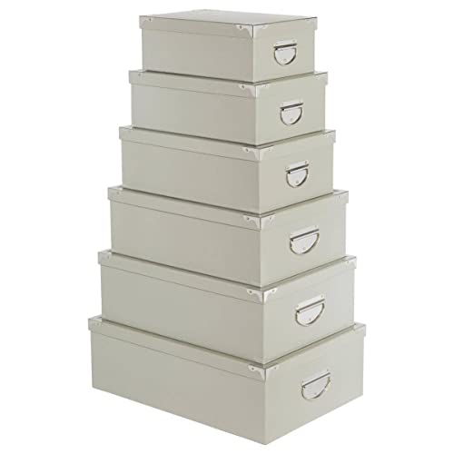 MeTaL Box Ecken, 6 Stück, einfarbig, Grau von 5 five simply smart