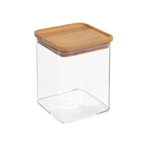 Vorratsdose quadratisch bambusdeckel "eske" 1l - 5 five simply smart von 5 five simply smart