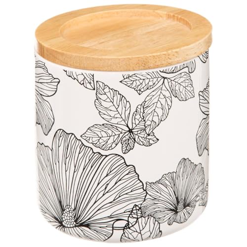 Wattepott blackflora schwarz und weiß - 5 five simply smart Wattepott blackflora schwarz und weiß - 5 five simply smart von 5 five simply smart