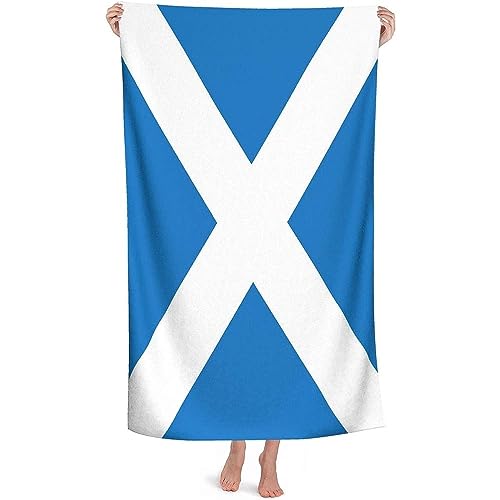 501 Badetuch 80x130cm, Schottland Flagge Badetuch Groß Schnell Trocknendes Camping Handtuch Ultraleichtes Mikrofaser Handtücher, Für Schwimmbad, Wandern, Yoga von 501