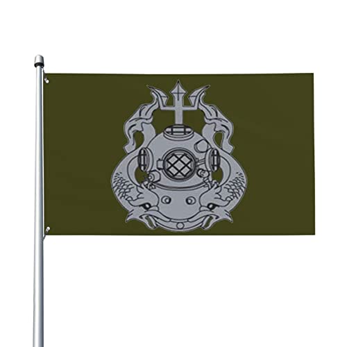 Garten Flaggen Master Diver-Abzeichen Der Us-Armee Garten Fahnen Wetterfeste Yard-Flaggen Gedruckt Feiertage Flags Für Rasen Jahreszeiten Feiertage 152x90 cm von 501