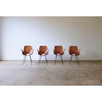 Set Von Vier Vittorio Nobili Für Fratelli Tagliabue Medea Chairs, Italien, 1950Er Jahre von 506070