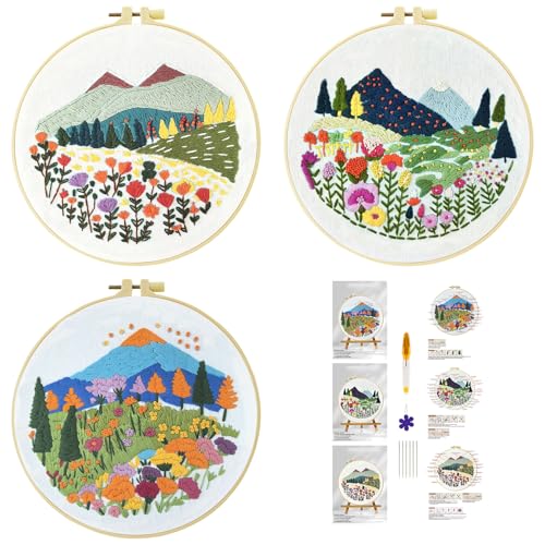 51buyoutgo 3pcs Blumen Gras Stickset Sticken Set für Erwachsene Anfänger Embroidery Kit Stickerei Stick Set Stickvorlagen Kreuzstich Vorgedruckt Stickbilder Stickbild Stickpackung Stickvorlage 51buyoutgo 3pcs Blumen Gras Stickset Sticken Set für Erwachsene Anfänger Embroidery Kit Stickerei Stick Set Stickvorlagen Kreuzstich Vorgedruckt Stickbilder Stickbild Stickpackung Stickvorlage von 51buyoutgo