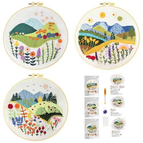 51buyoutgo 3pcs Blumen Gras Stickset Sticken Set für Erwachsene Anfänger Embroidery Kit Stickerei Stick Set Stickvorlagen Kreuzstich Vorgedruckt Stickbilder Stickbild Stickpackung Stickvorlage 51buyoutgo 3pcs Blumen Gras Stickset Sticken Set für Erwachsene Anfänger Embroidery Kit Stickerei Stick Set Stickvorlagen Kreuzstich Vorgedruckt Stickbilder Stickbild Stickpackung Stickvorlage von 51buyoutgo