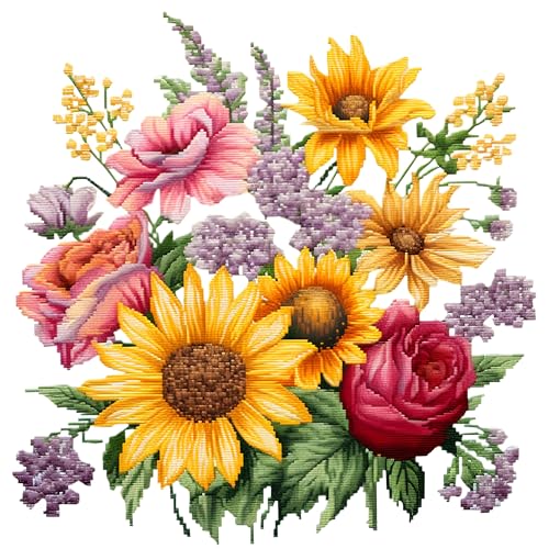 51buyoutgo Kreuzstich Set Vorgedruckt Blumen, Stickvorlagen Stickbilder Vorgedruckt Kreuzstich Stickpackungen Stickpackung Cross Stitch Embroidery Kit Stickset Sticken Set Erwachsene Anfänger 51buyoutgo Kreuzstich Set Vorgedruckt Blumen, Stickvorlagen Stickbilder Vorgedruckt Kreuzstich Stickpackungen Stickpackung Cross Stitch Embroidery Kit Stickset Sticken Set Erwachsene Anfänger von 51buyoutgo